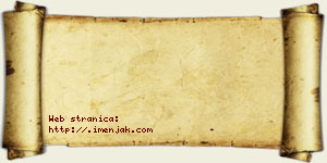 Dina Aljančić vizit kartica